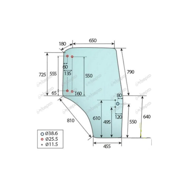 Geam usa dreapta Deutz-Fahr