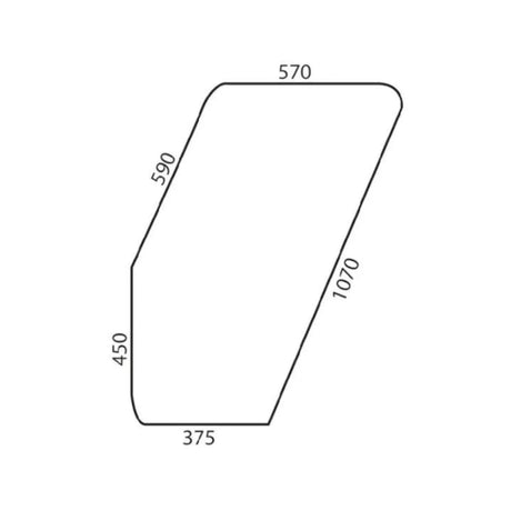 Geam usa dreapta Fiat 5117683