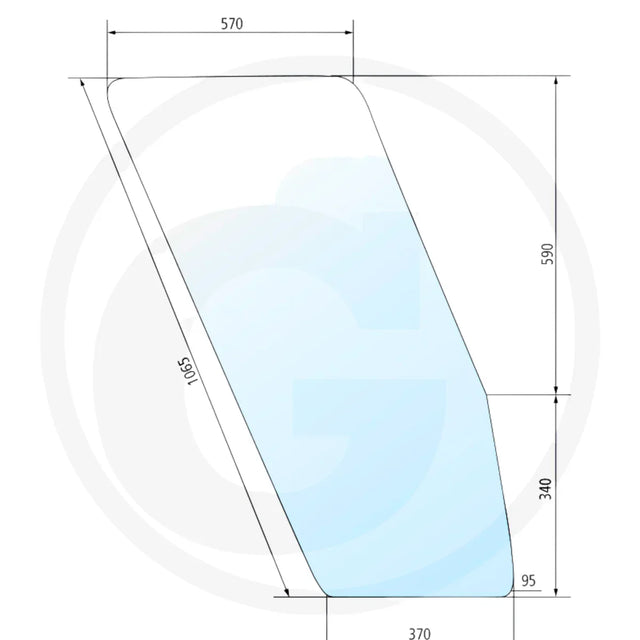 Geam usa dreapta Fiat