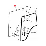 Geam Usa dreapta Pentru Tractor Deutz Fahr Same Lamburghini Hurliman