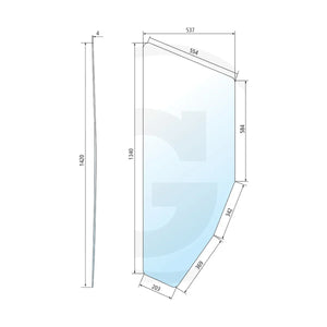 Schita dimensiuni Geam usa stanga Fiat verde GRANIT 650885878