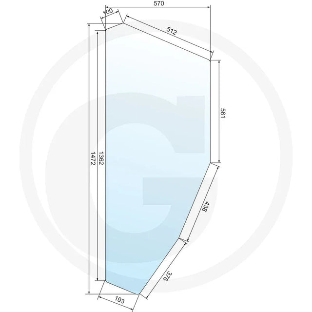 Geam usa stanga tractor Fiat Seriile 80 88 90 94 Classique 650885880