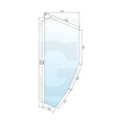 Schita dimensiuni Geam usa stanga tractor Fiat Seriile 80 88 90 94 Classique GRANIT 650885880
