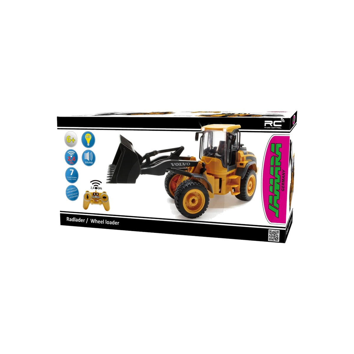 Incarcator frontal pe roti telecomandat Volvo L50, 2,4 GHz, scara 1:16 Jamara 37130291 – imagine 2