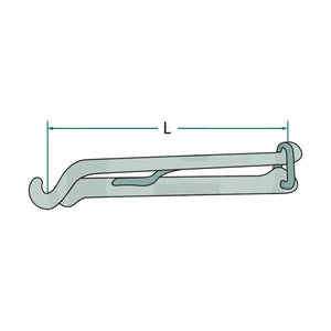 Schita dimensiuni Intinzatoare lanturi galvanizat GRANIT 22010022