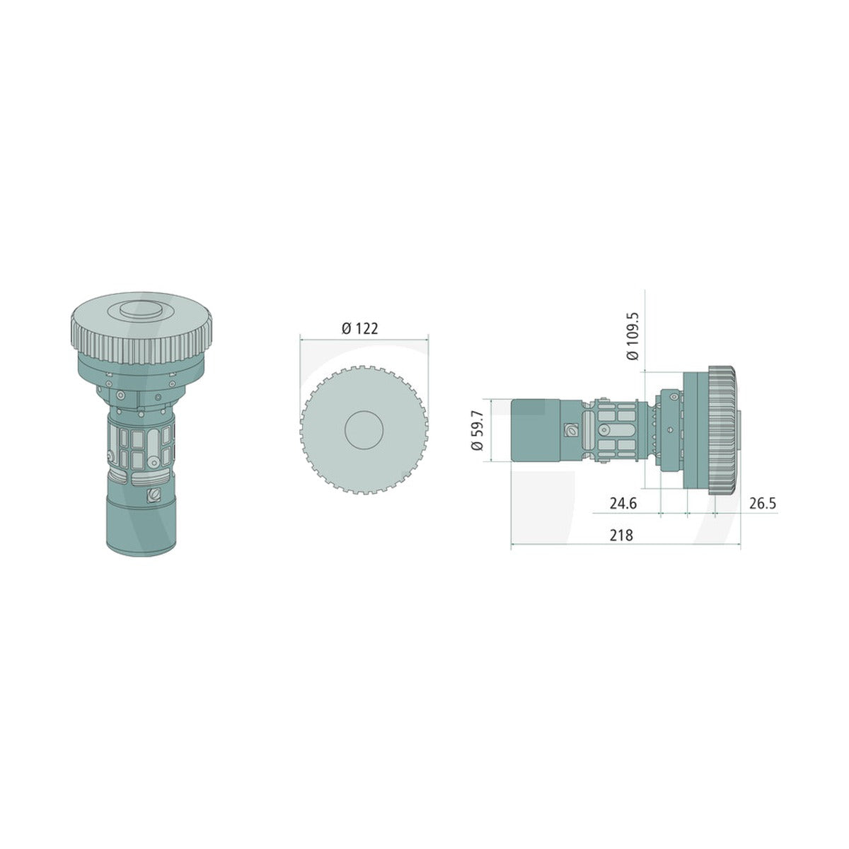Schita dimensiuni KOCKON M2 105 ULTIMATE PL-CAP GRANIT 374824510013