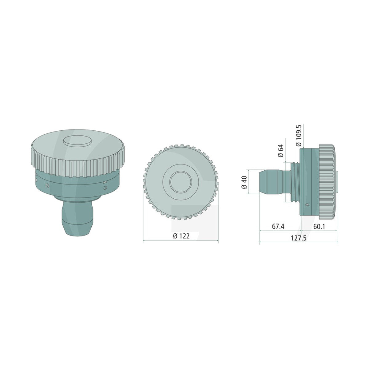 Schita dimensiuni KOCKON M2 80 XL PL-CAP GRANIT 374824512015