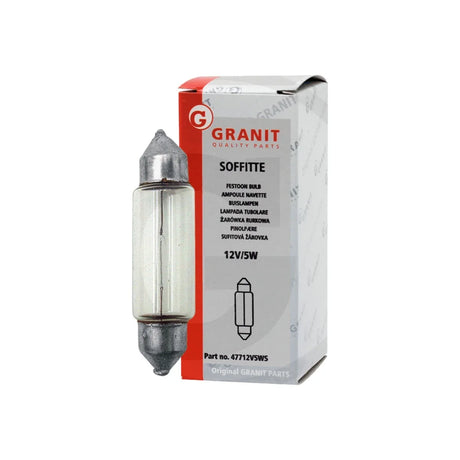 Lampa Sofitte C5W 12V / 5W GRANIT 47712V5WS – imagine 2