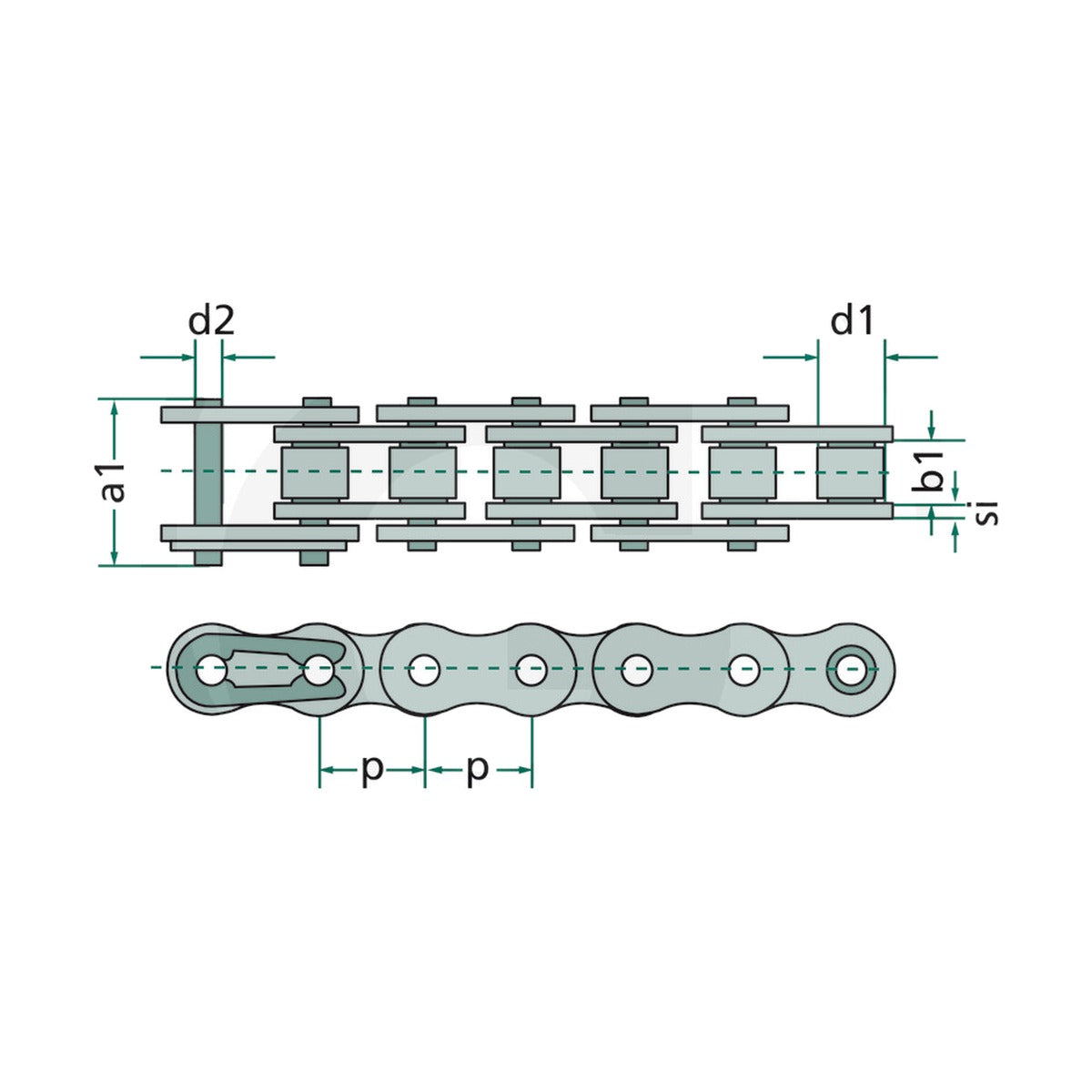 Schita dimensiuni Lant cu role 5 m DONGHUA 8371702F