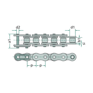 Schita dimensiuni Lant cu role 5 m DONGHUA 8371702F