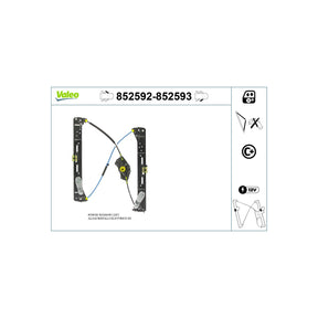 Macara geam fata dreapta Valeo 852593