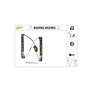 Macara geam fata dreapta Valeo 852593