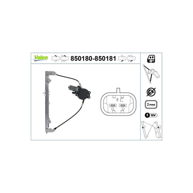 Macara geam Valeo 850181