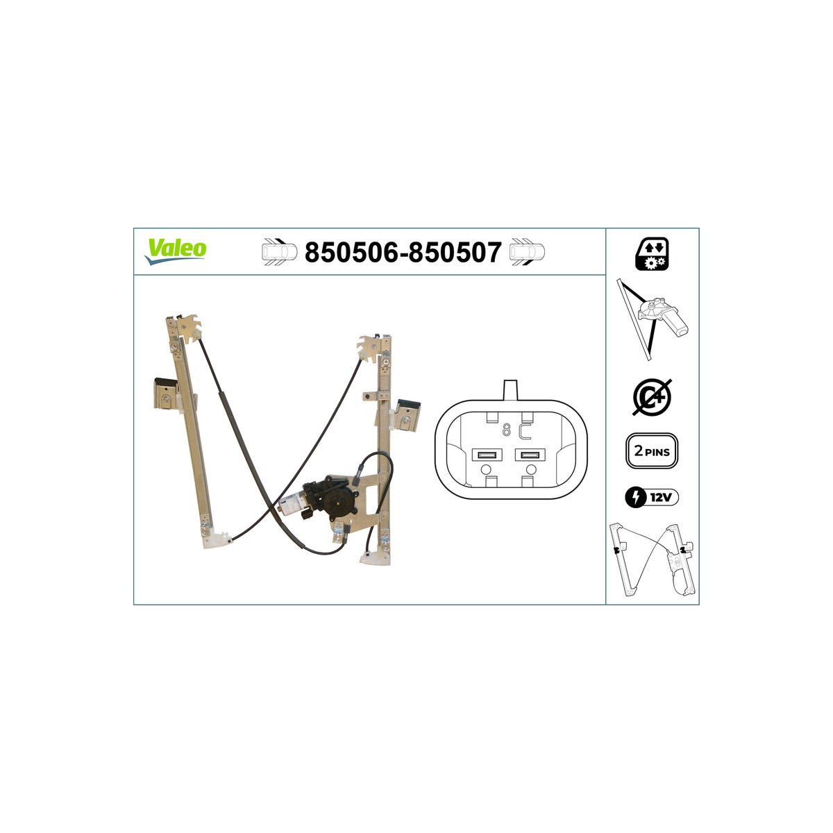 Macara geam Valeo 850507