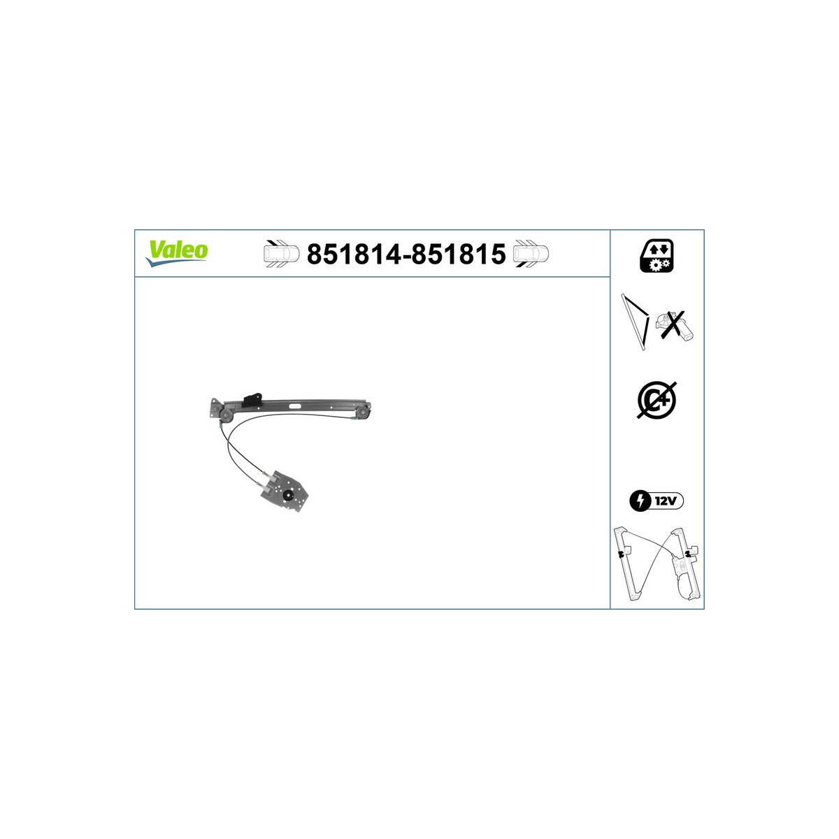 Macara geam Valeo 851815