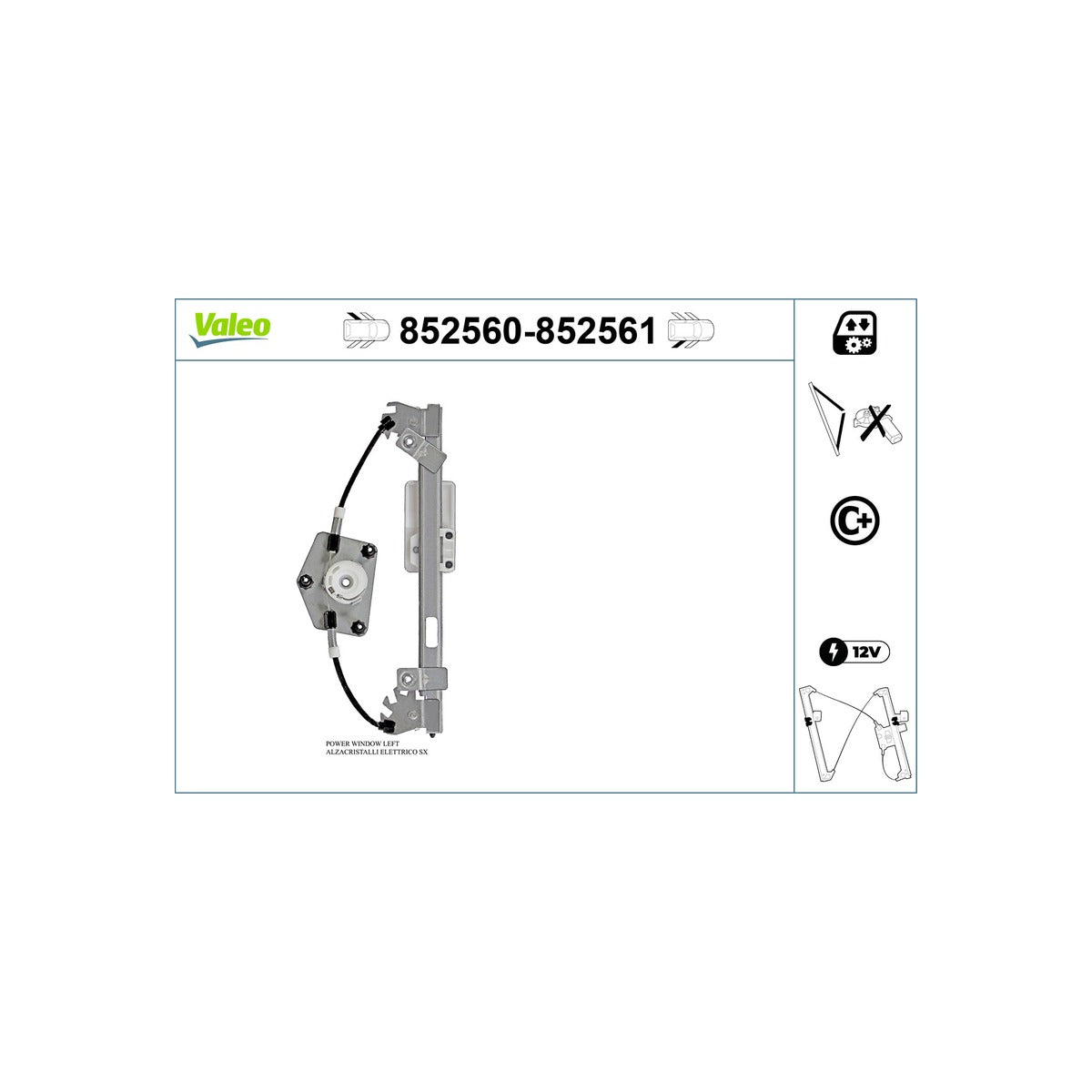 Macara geam Valeo 852560
