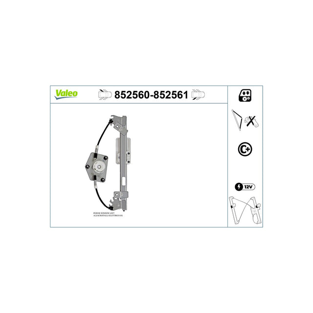 Macara geam Valeo 852560