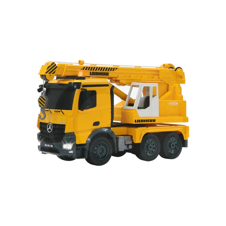 Macara pentru sarcini grele telecomandata Mercedes-Benz Arocs Liebherr 2,4 GHz, scara 1:20 Jamara 37116357 – imagine 5