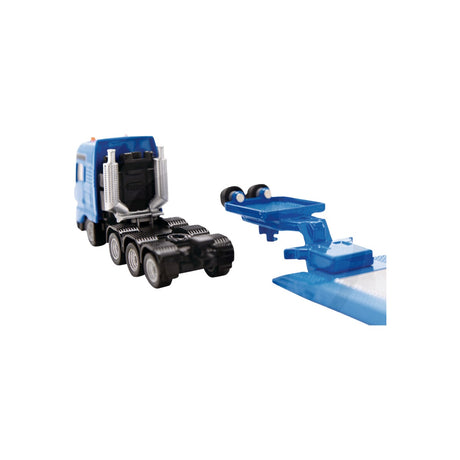 Macheta camion cu excavator pe senile, scara 1:87 Siku 1847 – imagine 6