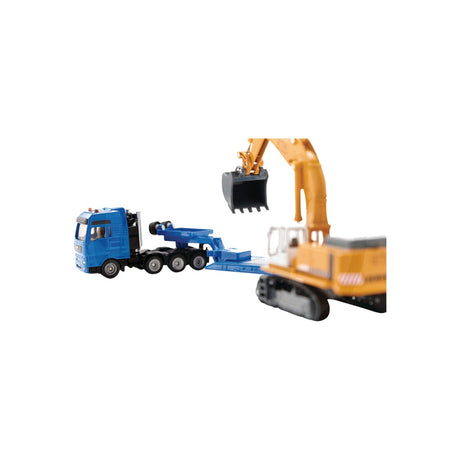 Macheta camion cu excavator pe senile, scara 1:87 Siku 1847 – imagine 7