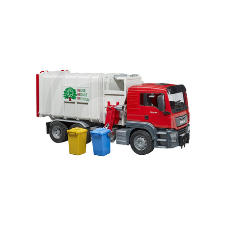 Macheta camion de gunoi cu incarcare laterala, scara 1:16 Bruder 03761