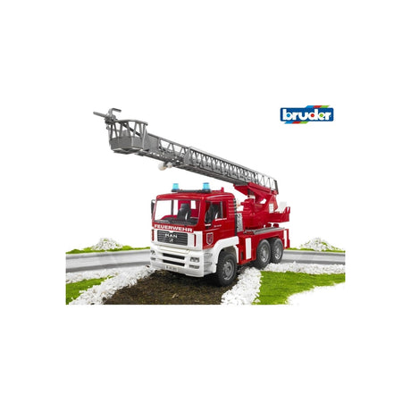 Macheta camion de pompieri cu scara MAN, scara 1:16 Bruder 02771 – imagine 2