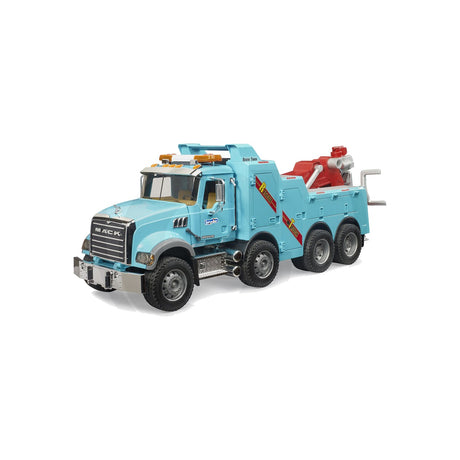 Macheta camion de recuperare si tractare Mack Granite, scara 1:16 Bruder 19403958
