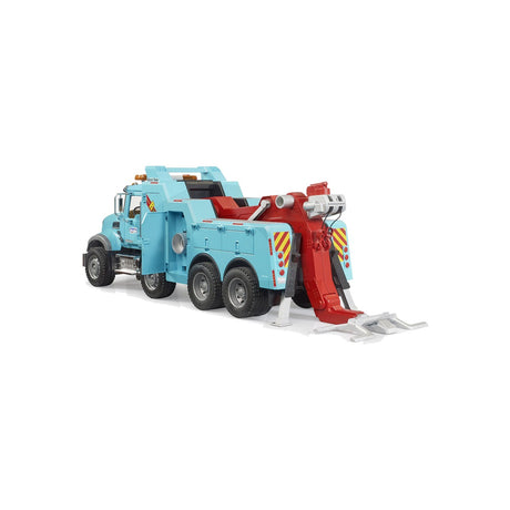 Macheta camion de recuperare si tractare Mack Granite, scara 1:16 Bruder 19403958 – imagine 3