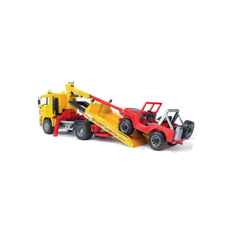 Macheta camion de tractare cu masina de teren, scara 1:16 Bruder 02750 – imagine 2