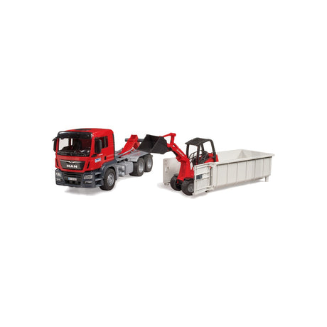 Macheta camion MAN TGS cu container roll-off, scara 1:16 Bruder 11987407 – imagine 2