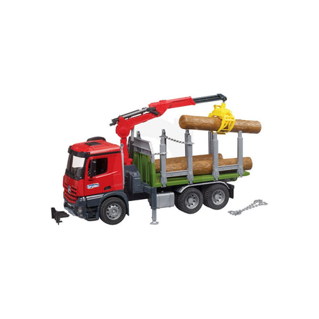 Macheta camion transport lemn MB Arocs cu macara, scara 1:16 Bruder 11975546