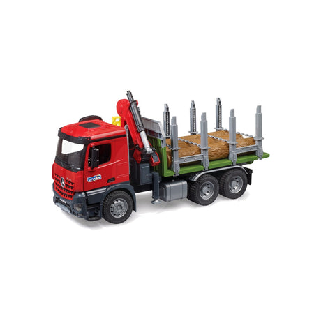 Macheta camion transport lemn MB Arocs cu macara, scara 1:16 Bruder 11975546 – imagine 5