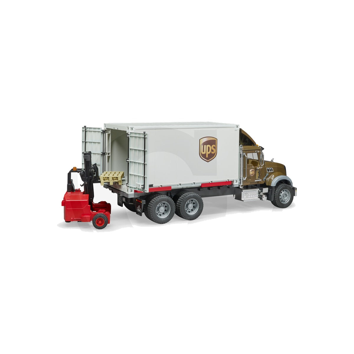 Macheta camion UPS cu motostivuitor, scara 1:16 Bruder 02828 – imagine 4