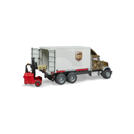 Macheta camion UPS cu motostivuitor, scara 1:16 Bruder 02828 – imagine 4