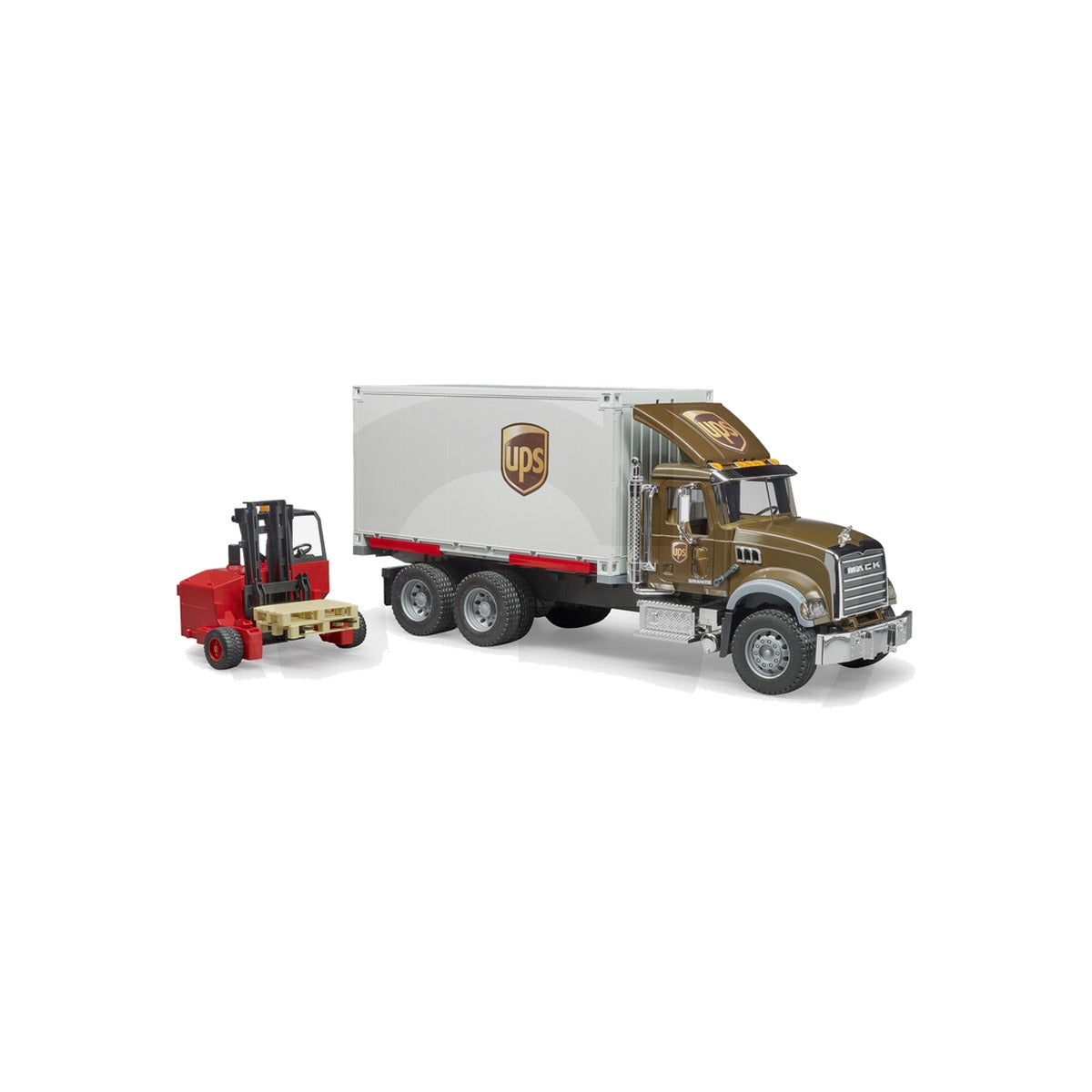 Macheta camion UPS cu motostivuitor, scara 1:16 Bruder 02828 – imagine 5