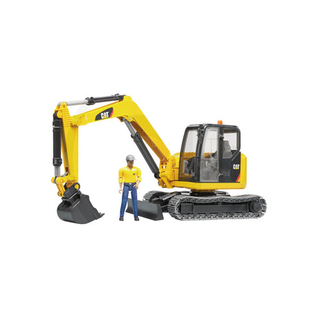 Macheta excavator cu muncitor, scara 1:16 Bruder 02466