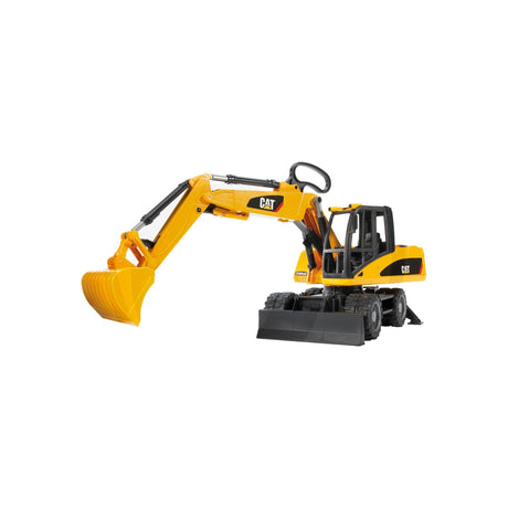 Macheta excavator pe roti Cat, scara 1:16 Bruder 02445