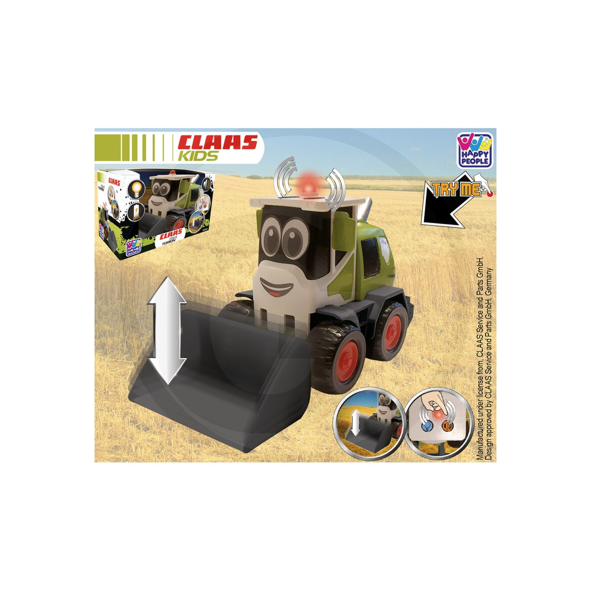 Macheta incarcator frontal pe roti Claas Kid Torion 1914 Happy People 60034523 – imagine 2