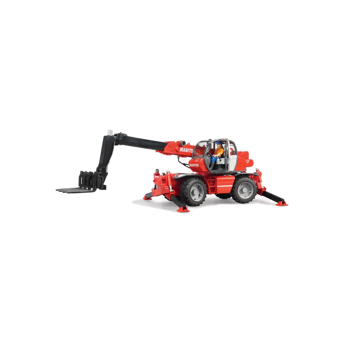 Macheta incarcator telescopic cu accesorii, scara 1:16 Bruder 02129 – imagine 3