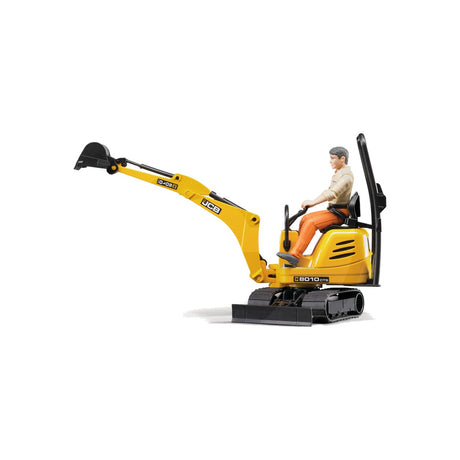 Macheta miniexcavator cu muncitor, scara 1:16 Bruder 62002 – imagine 3