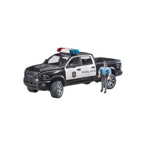 Macheta pick-up RAM 2500 de politie cu politist, scara 1:16 Bruder 02505