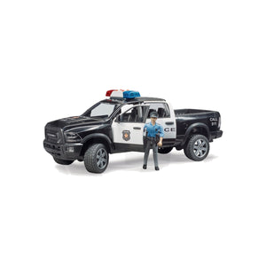 Macheta pick-up RAM 2500 de politie cu politist, scara 1:16 Bruder 02505 – imagine 3