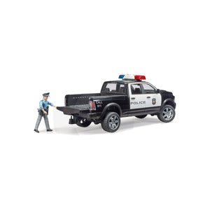 Macheta pick-up RAM 2500 de politie cu politist, scara 1:16 Bruder 02505 – imagine 4