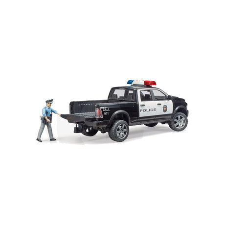 Macheta pick-up RAM 2500 de politie cu politist, scara 1:16 Bruder 02505 – imagine 4