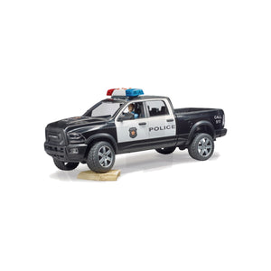 Macheta pick-up RAM 2500 de politie cu politist, scara 1:16 Bruder 02505 – imagine 5
