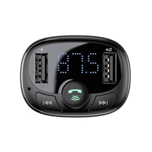 Modulator FM auto Baseus CCTM-01, afisaj si porturi USB
