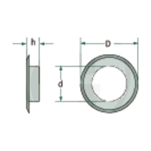 Schita dimensiuni Orificiu rotund zincat GRANIT 22099628
