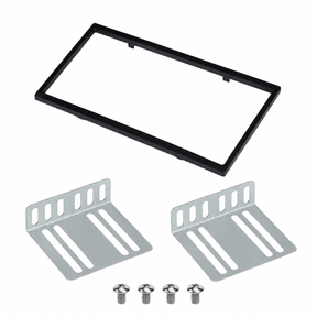 Pachet montaj 2DIN: ramă 100x178 mm + 2 suporți metalici - toate produsele incluse
