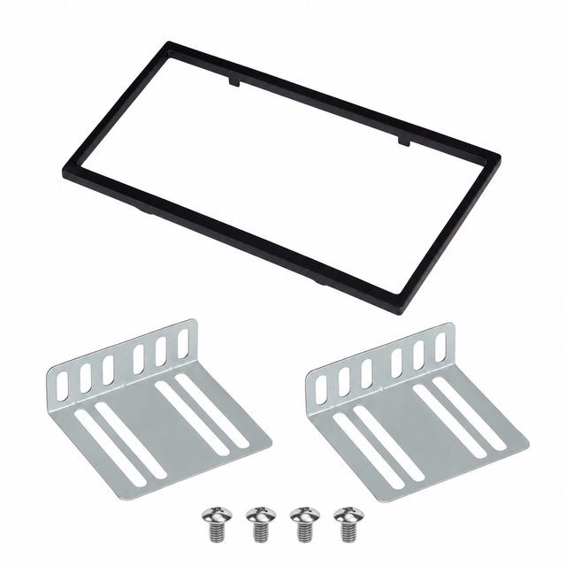 Pachet montaj 2DIN: ramă 100x178 mm + 2 suporți metalici - toate produsele incluse