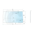 Schita dimensiuni Parbriz spate Fiat Serie 80/90/94 GRANIT 650885698